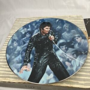 Elvis Presley In Performance "'68 Comeback Special" Delphi plate - 1990